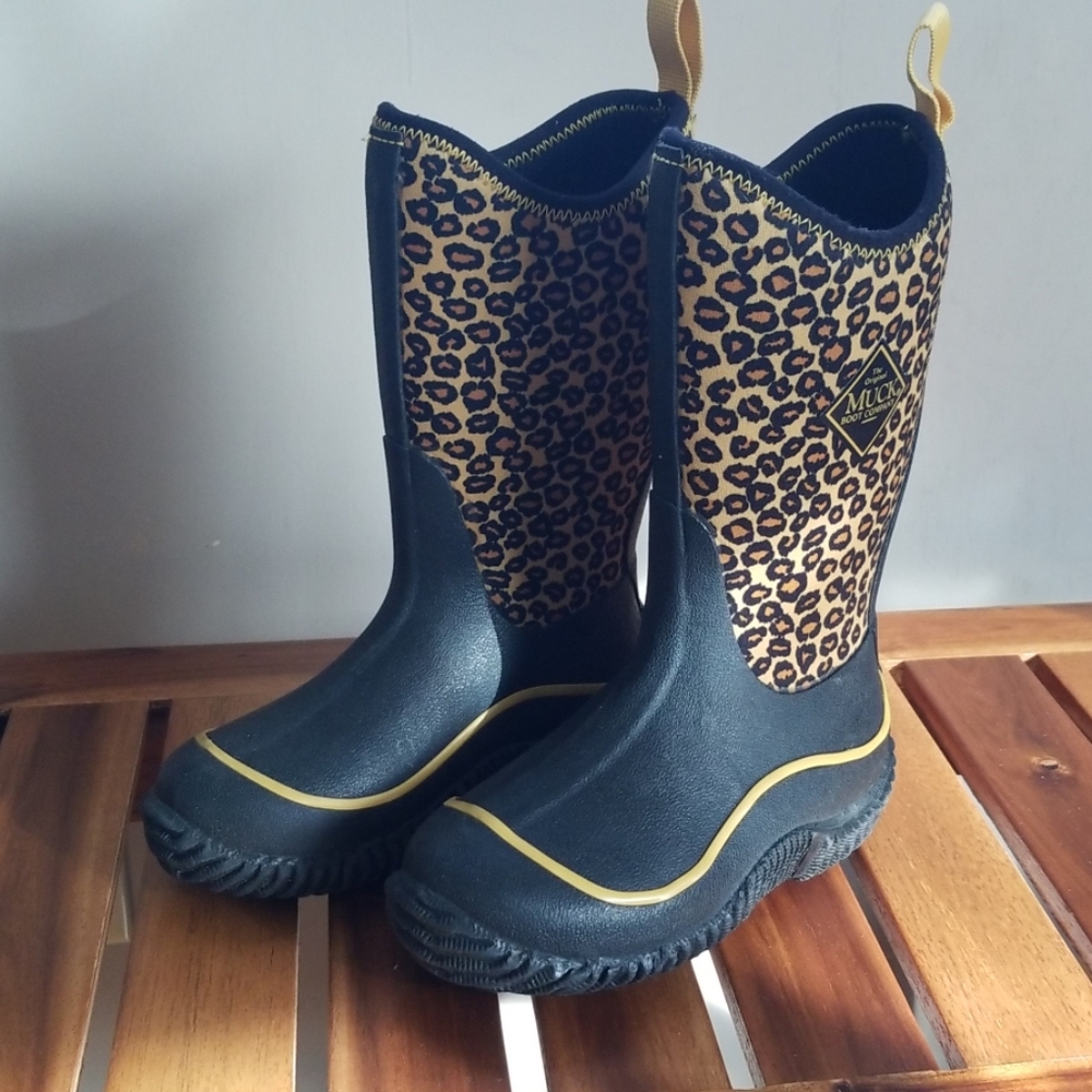 Kids Muck Boots Leopard Print size 10